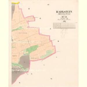 Radlstein (Hradjsstanj) - c2316-1-003 - Kaiserpflichtexemplar der Landkarten des stabilen Katasters