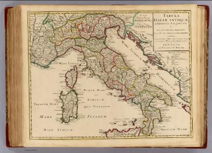 Italiae Antiquae in regiones XI ab Augusto divisae.