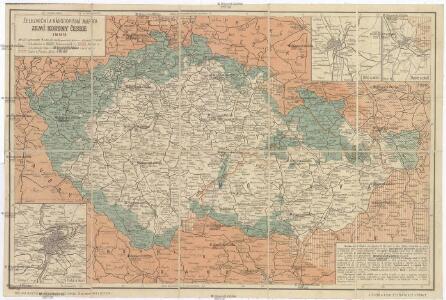 Železniční a národopisná mapka Zemí koruny české 1899