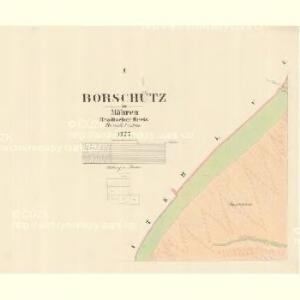 Borschütz - m0176-1-001 - Kaiserpflichtexemplar der Landkarten des stabilen Katasters