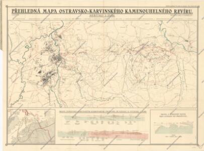 Přehledná mapa Ostravsko-Karviského kamenouhelného revíru