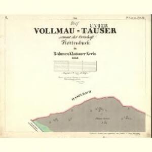 Vollmau Unter - c1279-1-001 - Kaiserpflichtexemplar der Landkarten des stabilen Katasters