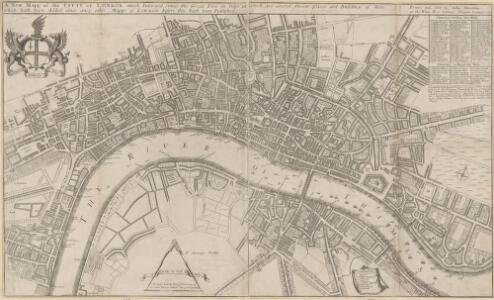 A New Mapp of the CITTY OF LONDON much Inlarged since the great Fire in 1666