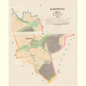 Kakowitz - c2976-1-002 - Kaiserpflichtexemplar der Landkarten des stabilen Katasters