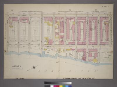 Plate 27, Part of Section 5: [Bounded by E. 76th Street, Avenue A, E. 65th Street and (East River) East End Avenue.]