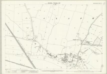 Bedfordshire XI.7 (includes: Bedford; Bromham; Clapham; Oakley) - 25 Inch Map