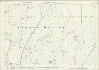Surrey XII.11 (includes: Thames Ditton) - 25 Inch Map