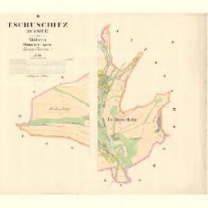 Tschuschitz (Zussice) - m2963-1-002 - Kaiserpflichtexemplar der Landkarten des stabilen Katasters