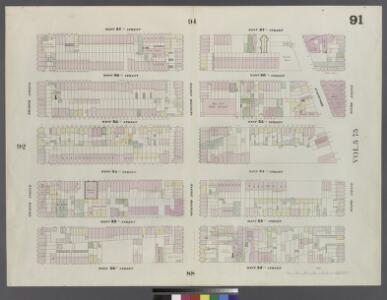 Plate 91: Map bounded by West 37th Street, Sixth Avenue, West 32nd Street, Eighth Avenue