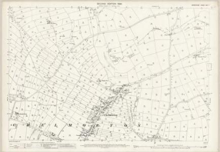 Derbyshire XXII.7 (includes: Blackwell; Chelmorton; Flagg; Taddington) - 25 Inch Map