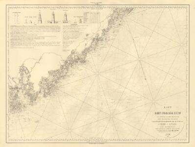 Museumskart 217-24: Kart over Den Norske Kyst fra Arendal til Christiansand