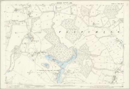 Sussex XXVII.10 (includes: Fletching) - 25 Inch Map