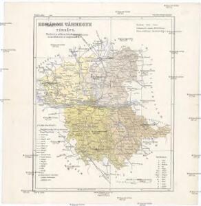 Komárom vármegye térképe
