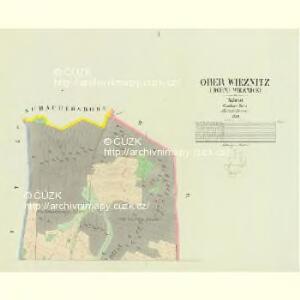 Ober Wieznitz (Hornj Wieznice) - c2173-1-001 - Kaiserpflichtexemplar der Landkarten des stabilen Katasters