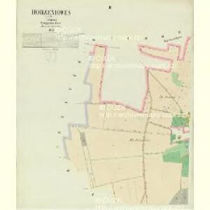 Horzeniowes - c2233-1-002 - Kaiserpflichtexemplar der Landkarten des stabilen Katasters