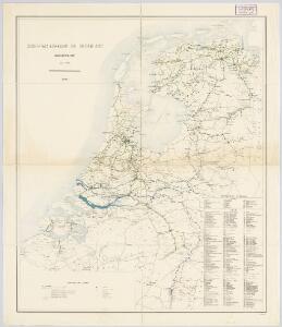 Scheepvaartwegen in Nederland : overzichtskaart / Top. Inrichting