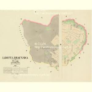 Lhotta Braunawa - c0528-1-001 - Kaiserpflichtexemplar der Landkarten des stabilen Katasters