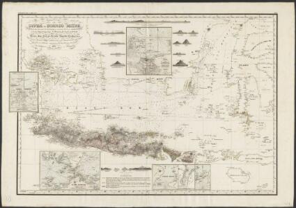 Reduzirte Karte vom Sunda- Oder Borneo-Meere und den Strassen zur Verbindung desselben mit dem Indischen und dem Chinesischen Meere, der Macassar-Strasse &c, zugleich als Karte von Djava, den kleinen Sunda-Inseln, Celebes, &c, &c.