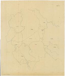 Vorlagen für die Topographische Karte des Kantons Zürich (Wild-Karte): Pausen mit Gemeindegrenzen: Blatt 22: Bülach und umliegende Gemeinden