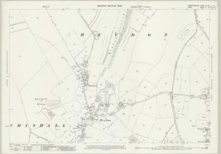Cambridgeshire LIX.13 (includes: Chrishall; Great Chishill; Heydon) - 25 Inch Map