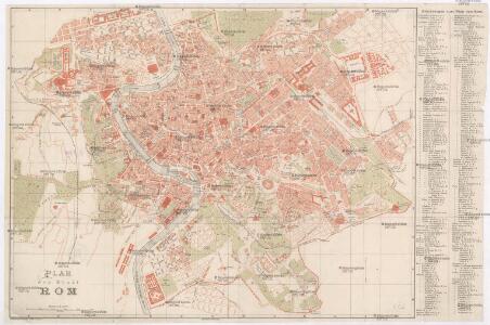 Plan der Stadt Rom
