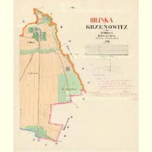 Krzenowitz - c3624-1-006 - Kaiserpflichtexemplar der Landkarten des stabilen Katasters