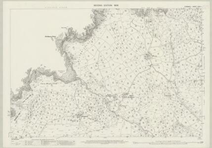 Cornwall LXVII.4 (includes: Morvah; Zennor) - 25 Inch Map