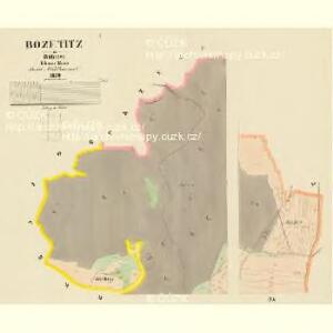 Bozetitz - c0441-1-001 - Kaiserpflichtexemplar der Landkarten des stabilen Katasters