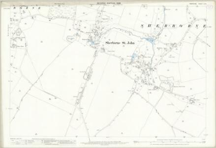 Hampshire and Isle of Wight X.15 (includes: Monk Sherborne; Sherborne St John) - 25 Inch Map