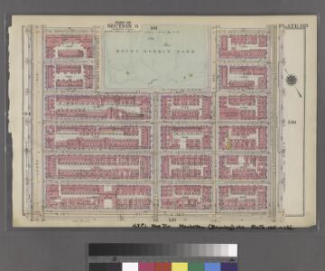 Plate 135: Bounded by W. 122nd Street, (Mount Morris Park) E. 122nd Street, Park Avenue, E. 116th Street, W. 116th Street and Lenox Avenue.