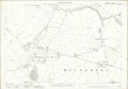 Staffordshire X.8 (includes: Balterley; Barthomley; Chorlton; Weston) - 25 Inch Map