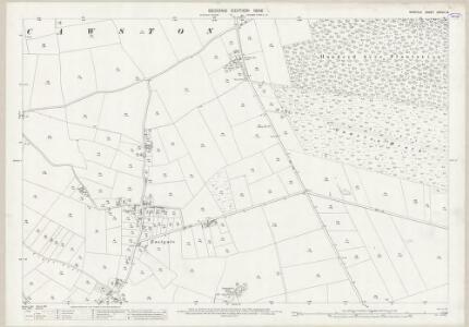 Norfolk XXXVIII.8 (includes: Cawston) - 25 Inch Map