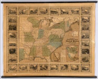 Alden's Pictorial Map Of The United States Of North America.