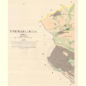 Unter Razlawitz - m0521-1-001 - Kaiserpflichtexemplar der Landkarten des stabilen Katasters