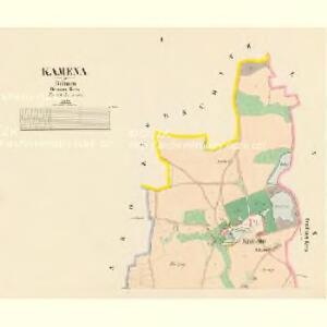 Kamena - c3014-1-001 - Kaiserpflichtexemplar der Landkarten des stabilen Katasters