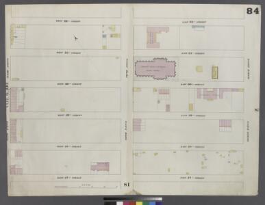 Plate 84: Map bounded by West 52nd Street, East 52nd Street, Fourth Avenue, East 52nd Street, West 52nd Street, Sixth Avenue