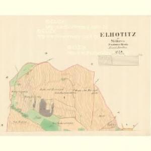 Elhotitz - m1526-1-001 - Kaiserpflichtexemplar der Landkarten des stabilen Katasters