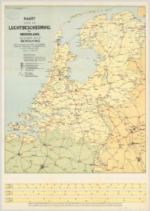 Kaart voor de luchtbescherming in Nederland, ten dienste van de bevolking / naar aanwijzing van J.H. van Riesen