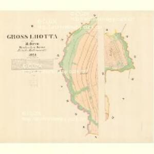 Gross Lhotta - m1515-1-002 - Kaiserpflichtexemplar der Landkarten des stabilen Katasters