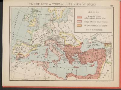 L'Empire Grec au temps de Justinien (VI.e siècle)
