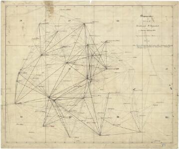 Trigonometrisk grunnlag, Squelet-Cart 58: Oversigtskart over de i Aarene 1864 og 1865 bestemte Punkter