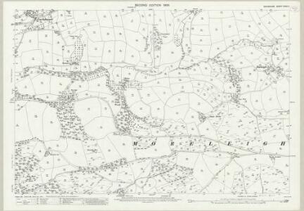 Devon CXXVI.11 (includes: Diptford; Moreleigh; North Huish; Woodleigh) - 25 Inch Map