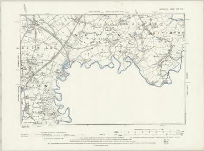 Lancashire CXI.NE - OS Six-Inch Map