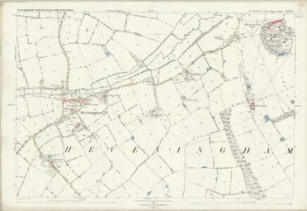 Suffolk XXXVIII.7 (includes: Heveningham; Huntingfield; Ubbeston) - 25 Inch Map