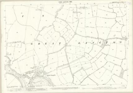 Yorkshire LV.6 (includes: Danby Wiske; Great Langton; Kiplin; Kirkby Fleetham; Little Langton) - 25 Inch Map
