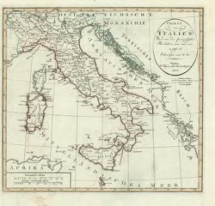 Charte von Italien: Wie es vor der französischen Revolution war und wie es jezt ist
