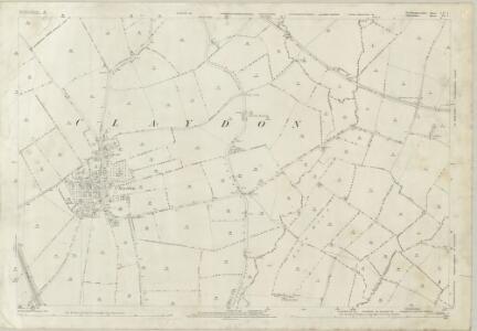 Northamptonshire LIV.1 (includes: Aston Le Walls; Boddington; Claydon with Clattercot; Prescote) - 25 Inch Map