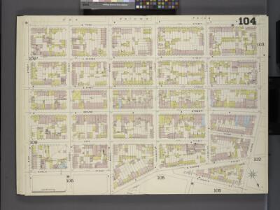 Brooklyn V. 4, Double Page Plate No.104 [Map bounded by S. 3rd St., Driggs St., N. 4th St., Ainslie St., Keap St.]