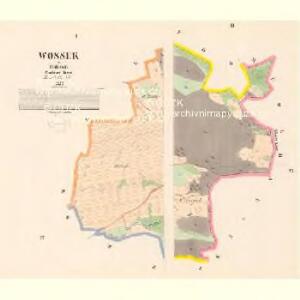 Wossek - c5526-1-001 - Kaiserpflichtexemplar der Landkarten des stabilen Katasters