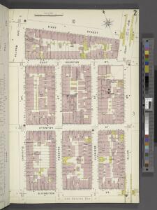 Manhattan, V. 2, Plate No. 2 [Map bounded by 1st St., Allen St., Rivington St., Chrystie St.]
